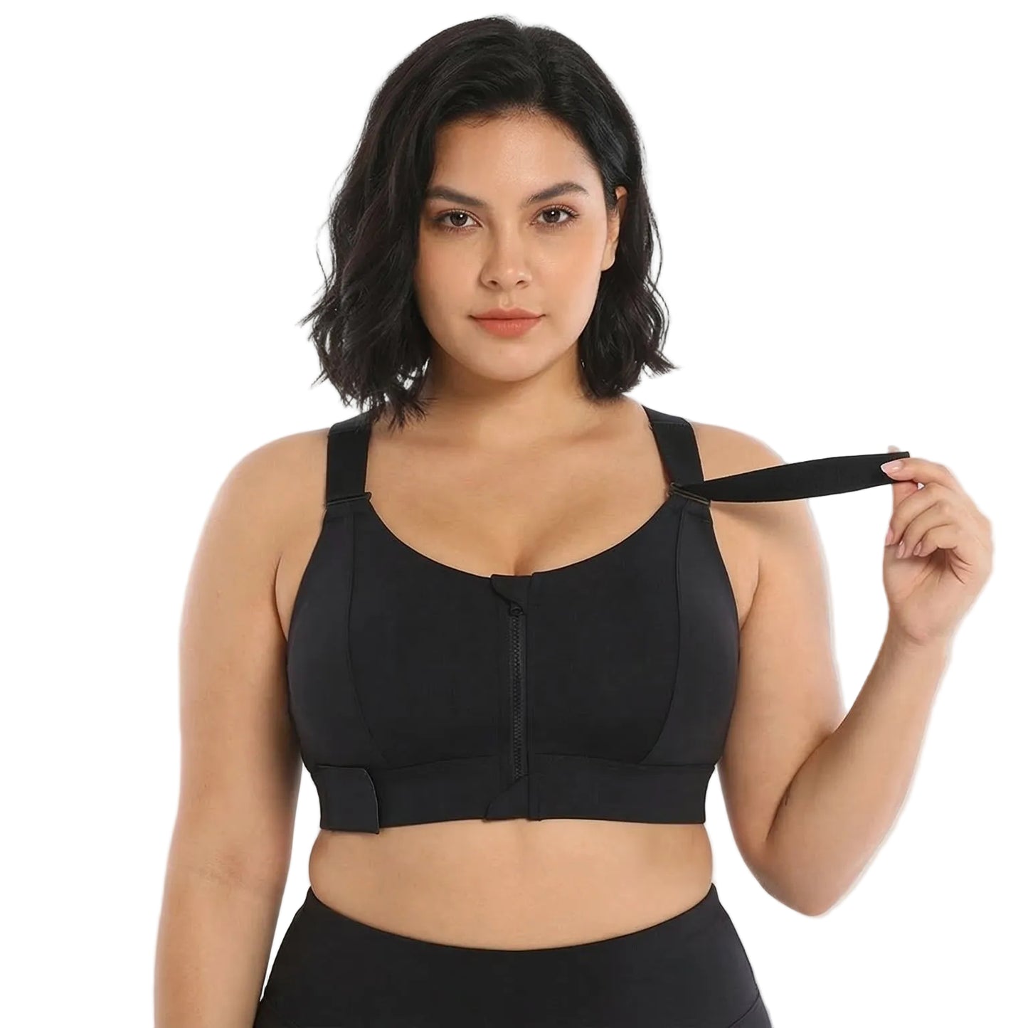 FlexFit Front‑Zip Adjustable Bra