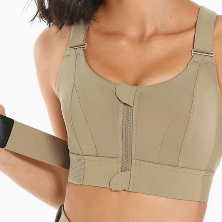 FlexFit Front‑Zip Adjustable Bra